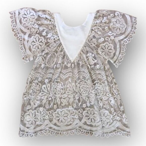 Jen's Pirate Booty x Free People Boho Lace Mini Dress Beach Coverup, Women’s S - Picture 9 of 9